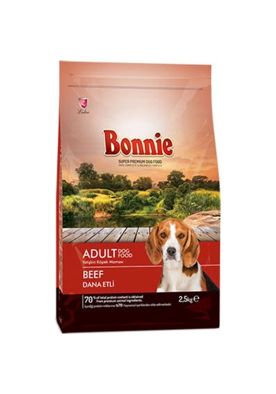 Bonnie Beef Dana Etli Yetişkin Kuru Köpek Maması 2,5 Kg - 2 Adet Tarı