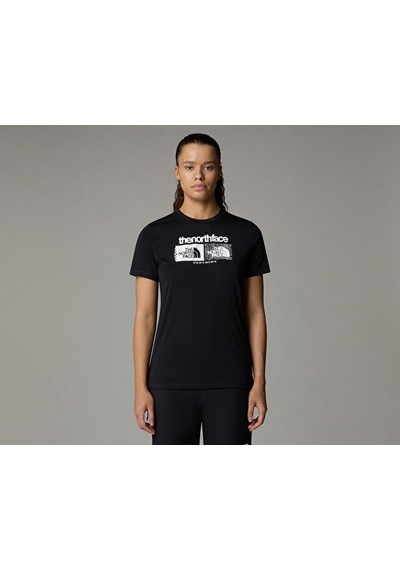 The North Face W Foundation Tee Graphic 1 Kadın Günlük Tişört Nf0a8brzjk31 Siyah SIYAH