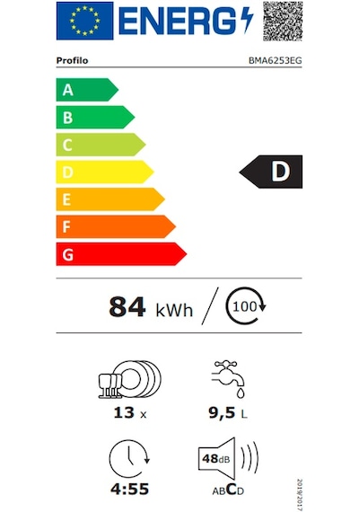 Profilo BMA6253EG 6 Programlı 13 Kişilik Yarı Ankastre Bulaşık Makinesi
