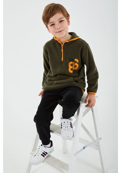 Rolypoly Nyc Dept Haki Erkek Çocuk Uzun Kol Pijama Takım 5274-30181 Haki