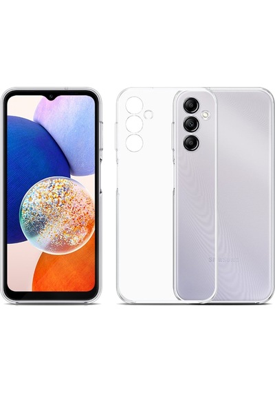 Kvy Samsung Galaxy Uyumlu A14 Kamera Korumalı Süper Silikon Kılıf