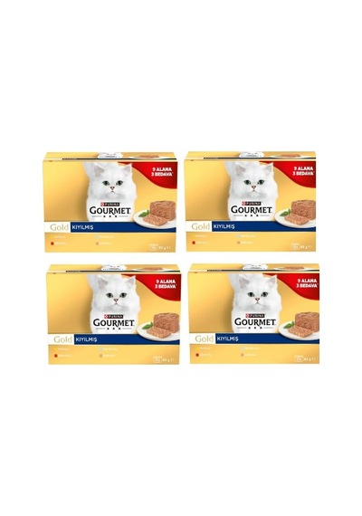 Gold Kıyılmış Tavuk Etli Yaş Kedi Maması Multipack 85 Gr. 48 Al 36 Öde