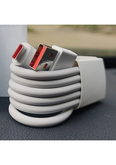 Type C Usb Kablo 6amper - Yüksek Hızlı Şarj Kablosu Tip-c 1 Metre