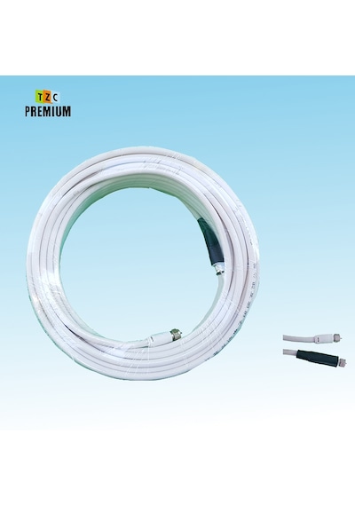 Kablo Rg6-U4 Beyaz Renk 20 Metre