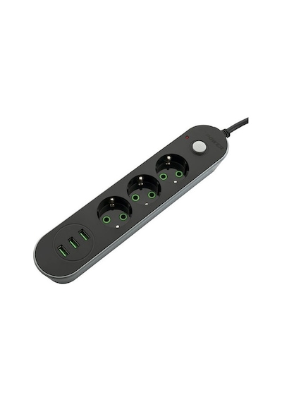 Mf Product Jettpower 0366 Akım Korumalı 3 Usb'li 3'lü Grup Priz 2