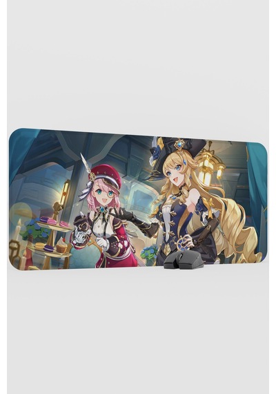 Charlotte Genshin Impact Anime Gacha V3 - 90x40 Xxl Gaming Mouse Pad Fare Altlığı