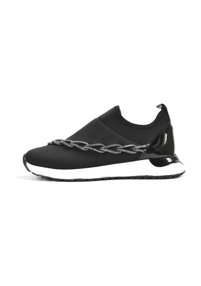 Beety 23BY.874 Siyah Streç Zincirli Kadın Sneakers Ayakkabı Siyah Beety 23BY.874 Siyah Streç Zincirli Kadın Sneakers Ayakkabı Siyah