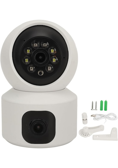 360 Full Hd Çift Kameralı 1080p Wifi Akıllı Güvenlik Kamerası