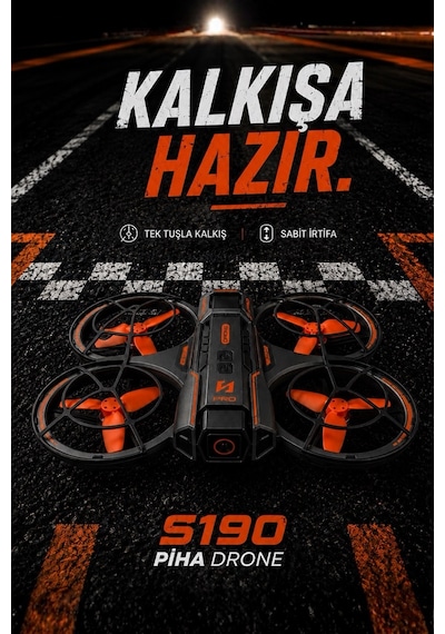 S190 Fırçasız Motor 2batarya&25dakika Uçuş 720p Çift Kamera Taşıma Çantalı Drone
