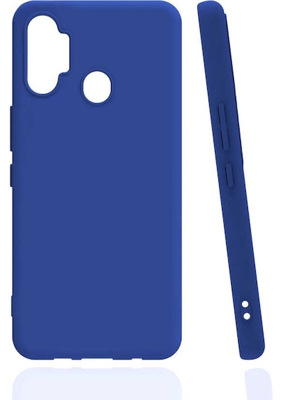 Noktaks - Tecno Uyumlu Tecno Spark 7 Pro - Kılıf Mat Soft Esnek Biye Silikon - Mavi