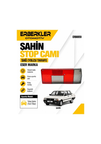 Şahin Sağ Stop Camı Eser Marka - Erb155
