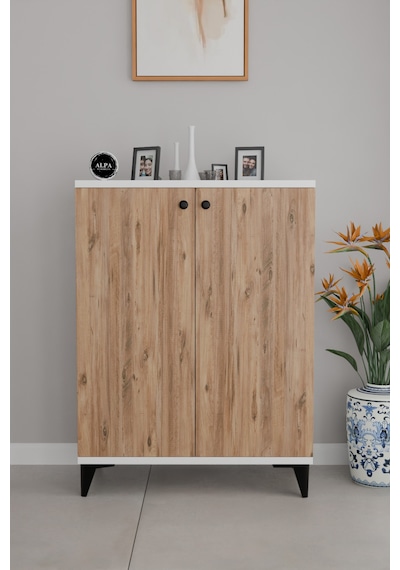 3 Raflı Kapaklı Ayakkabılık Dolabı Modern Çok Amaçlı Vestiyer & Antre Dolabı Beyaz - Atlantikçam 3 Raflı Kapaklı Ayakkabılık Dolabı Modern Çok Amaçlı Vestiyer & Antre Dolabı Beyaz - Atlantikçam