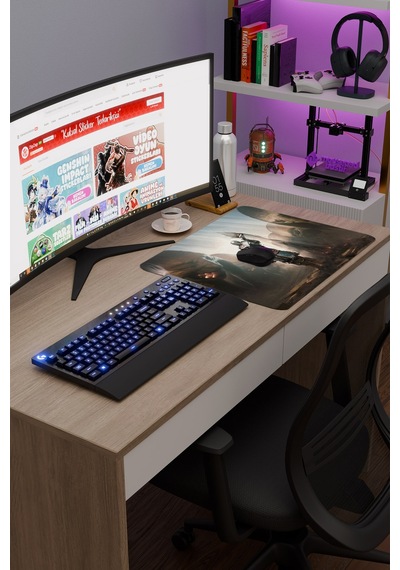 Dark Souls Kaymaz Dikişli Kauçuk Oyuncu Mousepad V4 - 48x40 Xl Gaming Mouse Pad Fare Altlığı