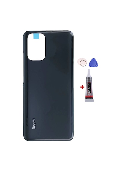 Xiaomi Redmi Note 10s Siyah Arka Kapak Batarya Kapağı Pil Kapağı Yapışkan Ve Sökme Aparatıyla Beraber Full Set Siyah