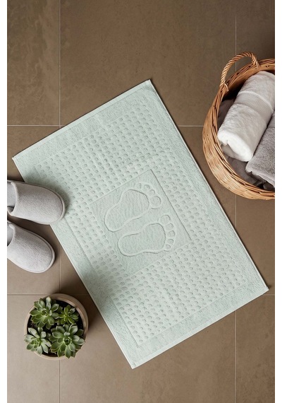 Zivra Mint %100 Pamuk Ayak Havlusu - 50x70 Cm Yeşil