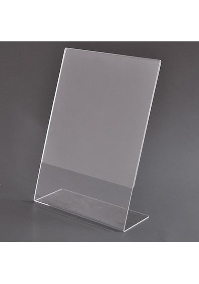 A5 L-tipi Dikey Şeffaf Föylük Menü Fiyatlık Broşür Etiket Fotoğraflık Albüm Stand Sehpa