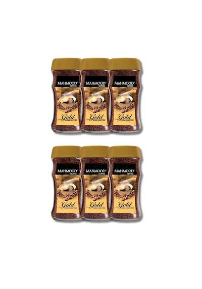 Mahmood Coffee Gold Granül Kahve Cam Kavanoz 6 x 100 G
