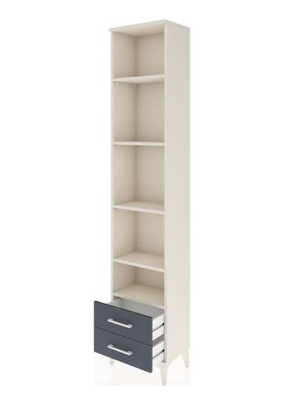 Arges Dolap 5 Raflı 2 Çekmeceli 44x30x221 Aytaşı-antrasit Aytaşı