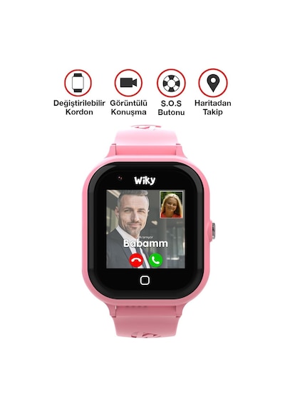 Watch 4s Pembe Görüntülü Konuşma Akıllı Çocuk Saati
