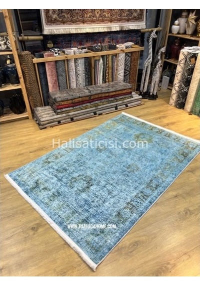 Salerno Çamaşır Makinesinde Yıkanabilir Kilim Halı Hs1033 Çok Renkli