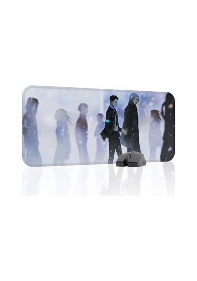 Detroit Become Human Dikişli Kauçuk Oyuncu Mousepad V2 - 70x30 Xl Gaming Mouse Pad