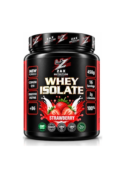 Whey Isolate Çilek Aromalı 450 Gr B6 Vitamin Destekli