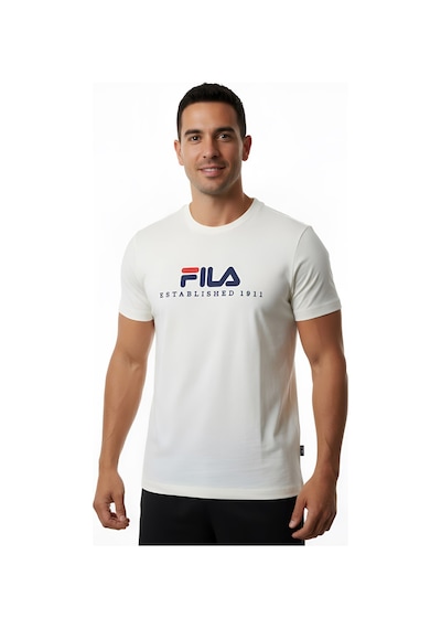 Ekru Fila Unısex Günlük T-shirts Valsera Logo Fau0225.10010 Ekru