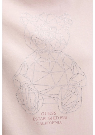 Guess Romy Regular Fit Kadın Pembe T-shirt V6gı12k3325-g63m