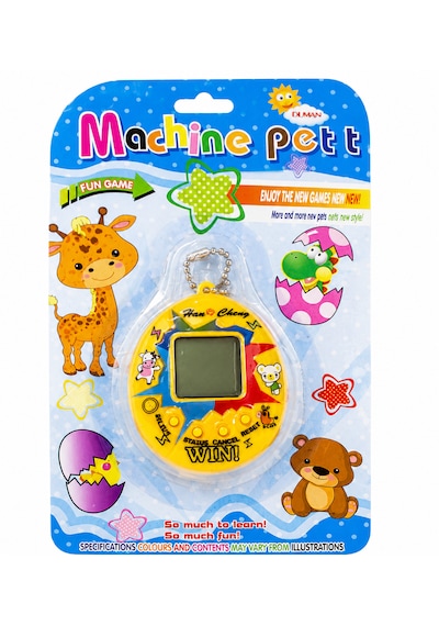 Machine Pet Dijital Sanal Evcil Hayvan Anahtarlık Oyunu Lcd Ekranlı Elektronik Oyuncak 001