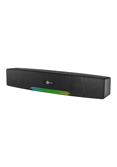 Lecoo Ds109 10w Bluetooth Kablosuz Rgb Aydınlatmalı Hoparlör - Masaüstü, Pc, Tv, Laptop Uyumlu, Usb/sd Kart/aux Girişi, 360 Surround Ses, Mikrofonlu Taşınabilir Soundbar Siyah Sku: Zeusstk5478598662