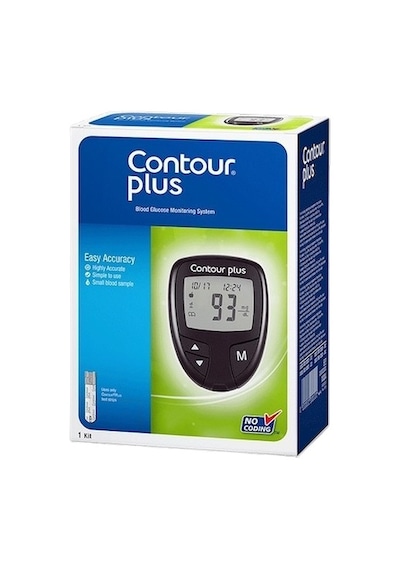 Ascensia Contour Plus Ölçüm Cihazi + Strip 50 Adet + 100 Lancet