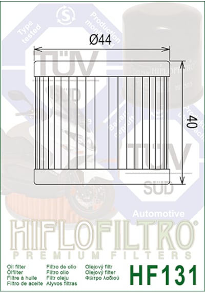 Tvs Apache Rtr 200 Hiflo Hf-131 Yağ Filtresi