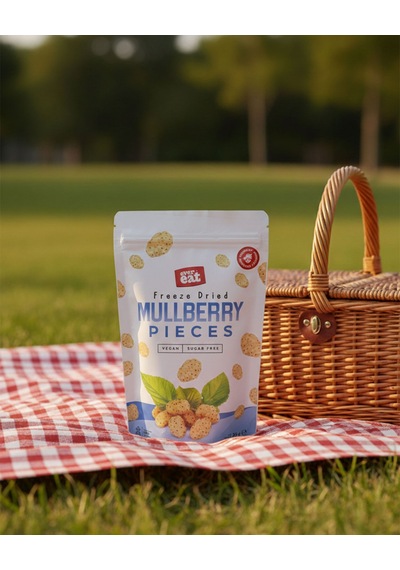 Evereat Beyaz Dut Kuru Meyve Cipsi - Dondurularak Kurutulmuş Freeze Dried Beyaz Dut Doypack 25 Gr 25 G