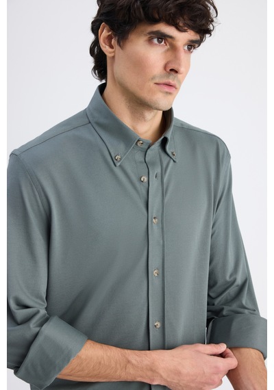 D'S Damat Ds Damat Comfort Haki Oxford Gömlek 6hc02g811304m Çok Renkli