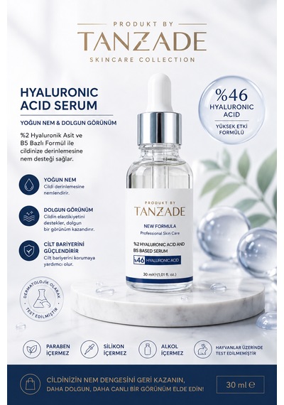 Produkt By Tanzade Hyaluronik Asit & B5 Nemlendirici Yüz Serumu 30 Ml