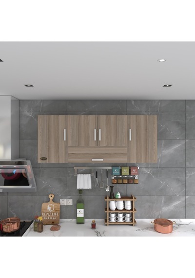 Kenzlife hazır mutfak acus32 crd 060*150*32 mutfak banyo dolabı kapaklı raflı