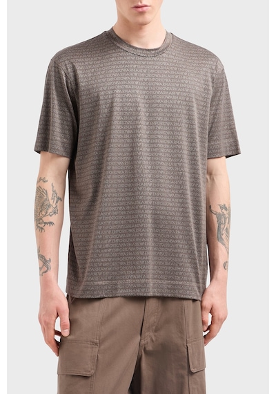 Emporio Armani Erkek T Shirt Em000787 Af12916 F6052 Kahve Kahve Kahverengi