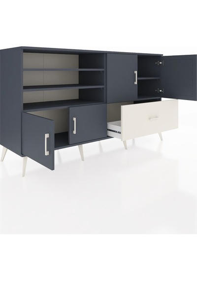 Hyperion Konsol 5 Raflı Tek Çekmeceli 4 Kapaklı 176x44x99 Antrasi Antrasit-antrasit/aytaşı Hyperion Konsol 5 Raflı Tek Çekmeceli 4 Kapaklı 176x44x99 Antrasi Antrasit-antrasit/aytaşı