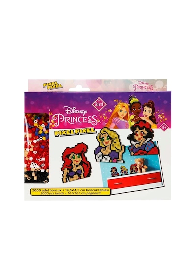 3in1 Disney Princess Pixel Pixel Boncuk Aktivite Ve Oyuncak Seti S00005169