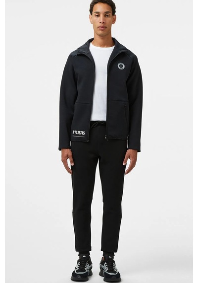 Lacoste Men's Full Zip Hoodie Sweatshirt Erkek Kapüşonlu Tam Fermuar Sweatshirt Siyah Siyah