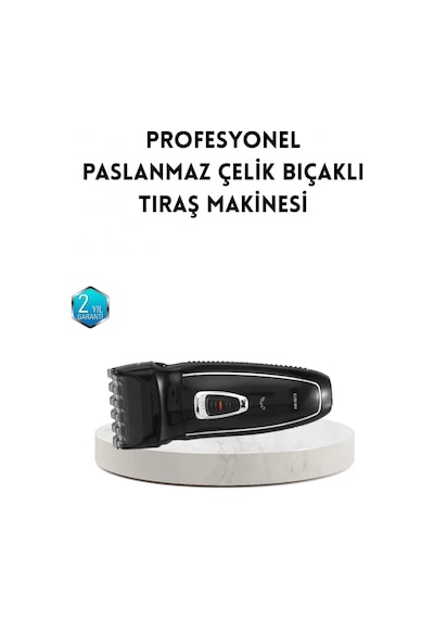 Unisex Şarjlı Saç Ve Sakal Kesme Makinesi Sessiz Motor, 1 12 Mm Ayarlanabilir Başlık