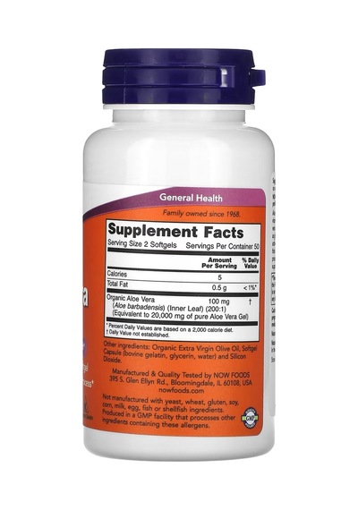 Aloe Vera Gels 10,000 Mg 100 Softjel