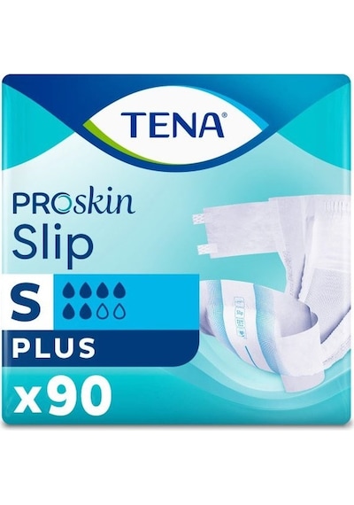 Tena Slip Proskin Plus 6 Damla Bel Bantlı Hasta Bezi S 90'lı