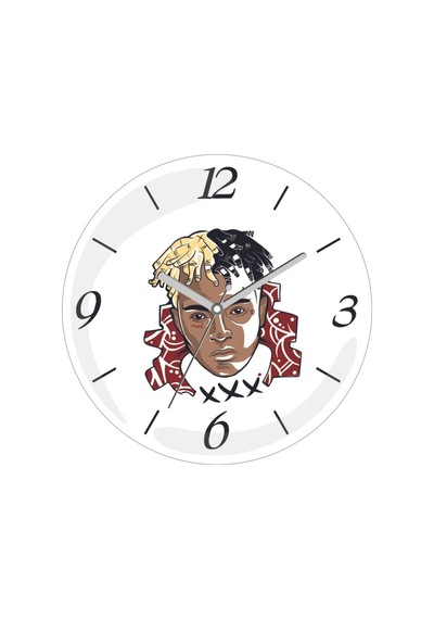 Xxxtentacıon Sessiz Akar Bombeli Gerçek Cam Duvar Saati Siyah