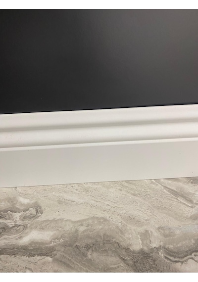 12 Cm Yalı Serisi B12 Model Lake Beyaz Pvc Süpürgelik