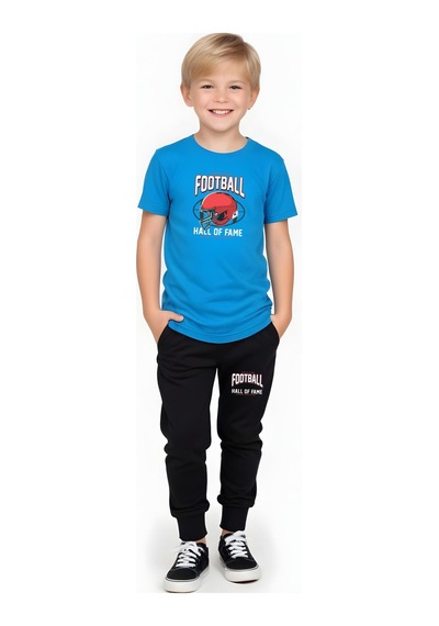 Humble Baskılı Erkek Çocuk Çift Cepli Alt-üst Takım Mint Yeşili