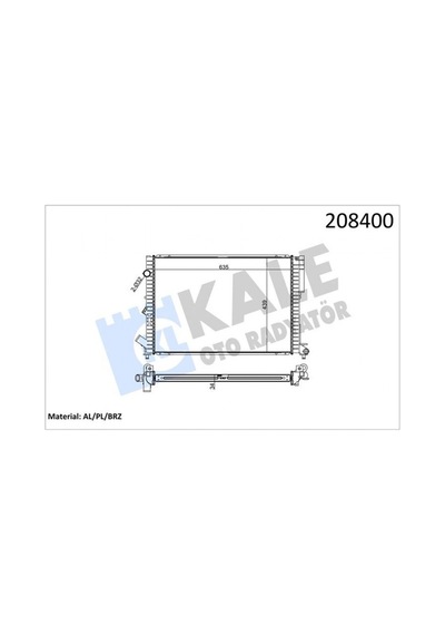 Radyatör - 989 - Lgn 1.8-2.0 16v-2.2 D Espace Iıı 2.0 Ac Mek Otom 1 Sıra Pa - Dpmıx-hb - Sistem 635x441x47