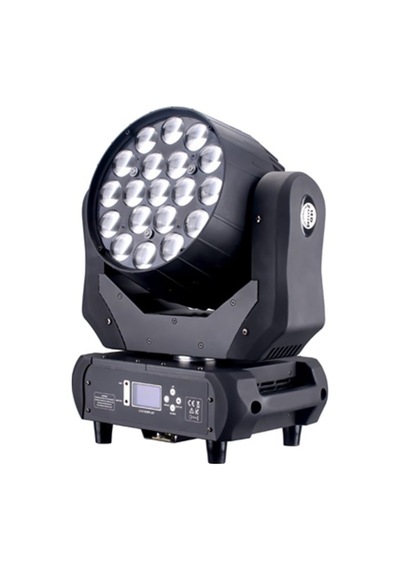 Dmx Pro 19x12W RGBW Moving Head Wash LED Sahne Işığı Zoom DMX Profesyonel Projektör