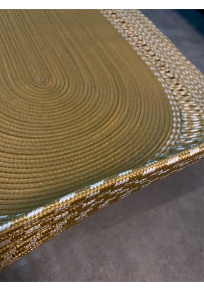 Mavaux Lotus Jüt Hasırlı El Örgüsü Kilim Jüt