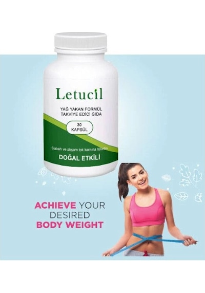 Letucil 30lu Biberiye&yeşil Çayın Etkisiyle Diyetinize Takviye X 1 Adet